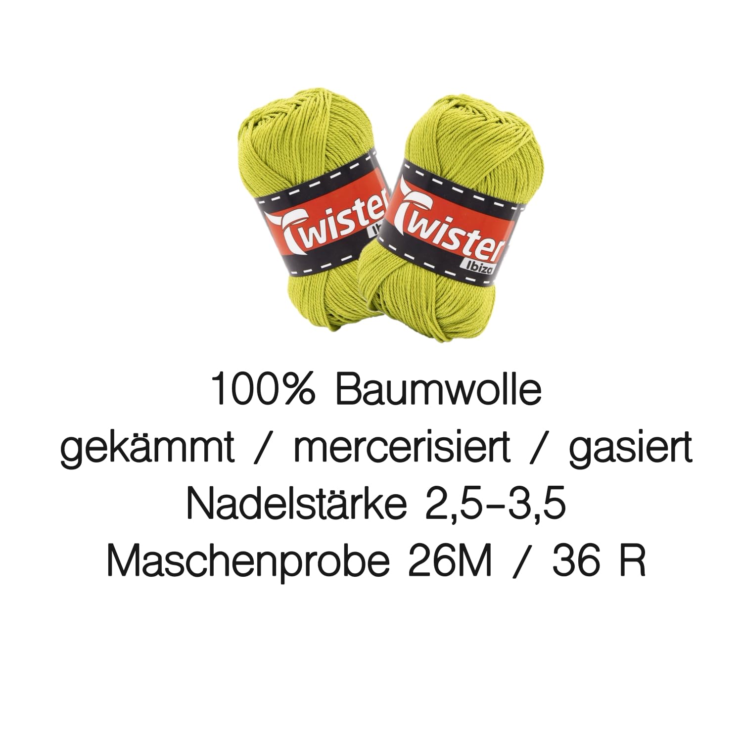 Handstrickgarn Häkelgarn Baumwollgarn Stricken Haekeln Basteln 5x50g Fb.72 apfel inkl.Zippbeutel