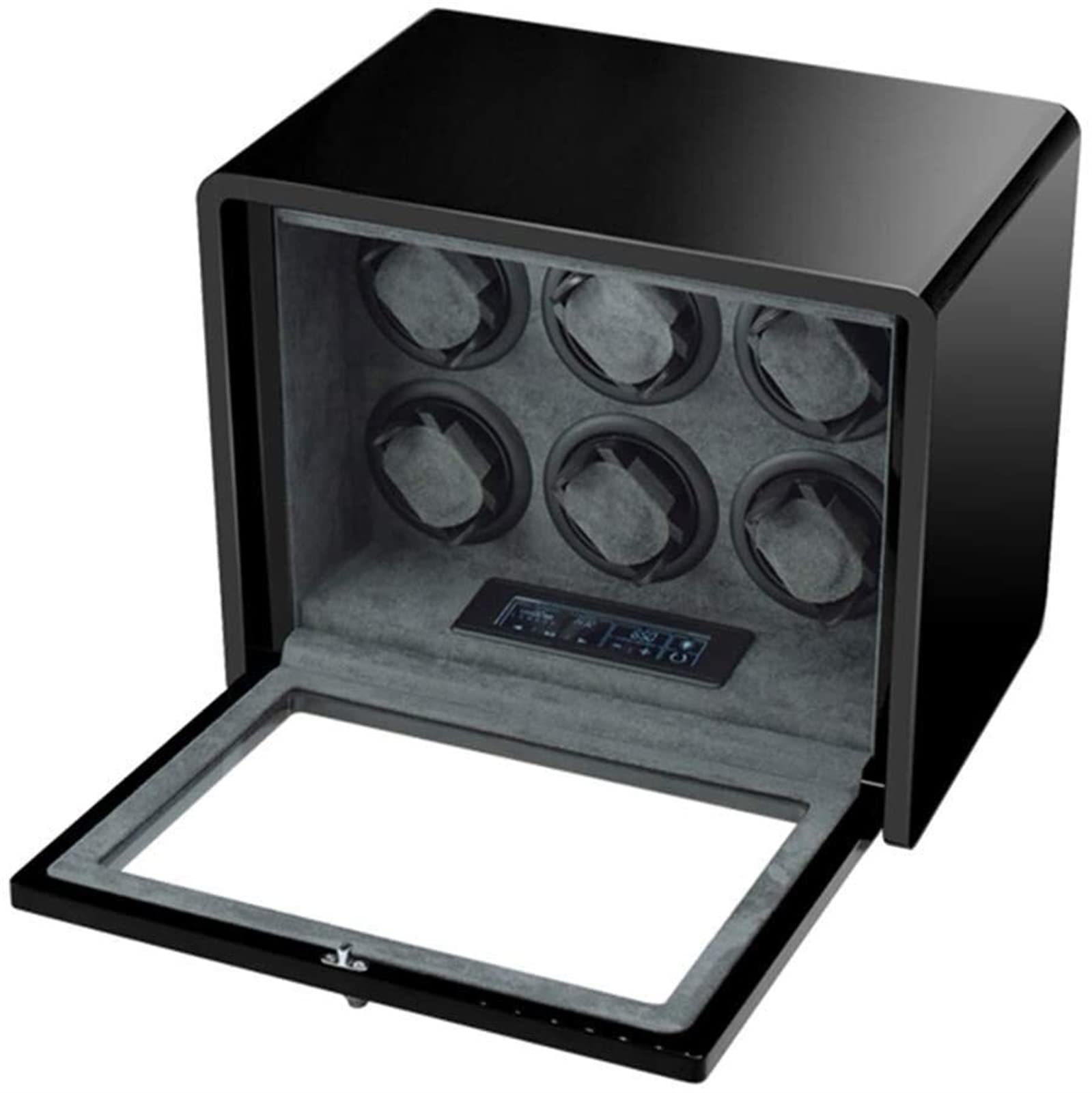 CGCSYZ Automatic Watch Winder LCD Touch Screen Adjustable Flannel Watch Pillows Built-in Illumination Support USB Power Supply Accessories