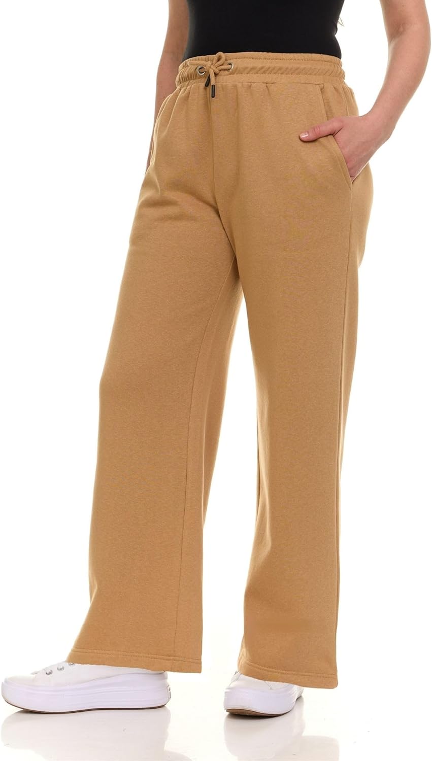 Wide Leg Sweatpants Women – High Waisted Comfy Fleece Baggy Womens Sweatpants, Casual Loose Women Lounge Pants - Image 4