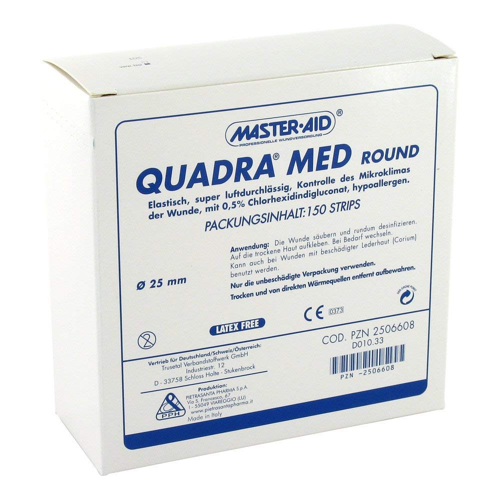 QUADRA MED round 25 mm Strips Master Aid 150 St