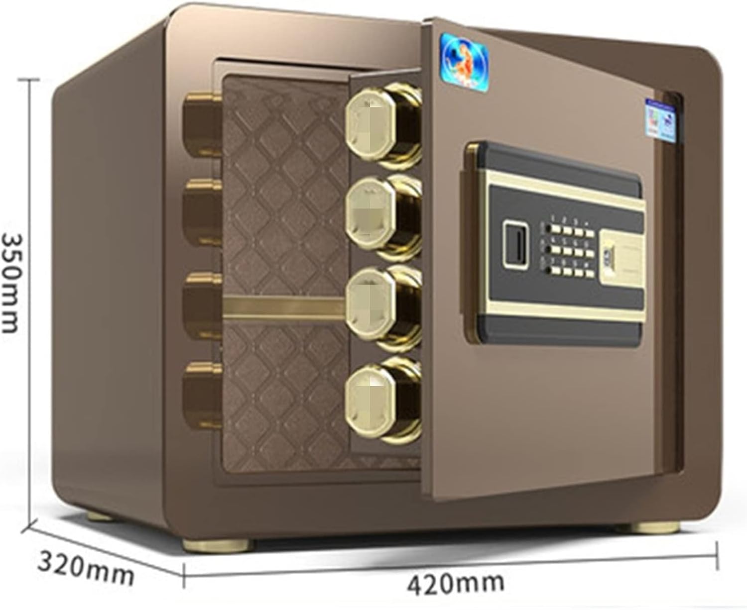 金庫 セーフホームスモールセーフは、壁に固定されたベッドサイドテーブルクリップに隠れてキャビネットセーフデポジットボックスに入れるこ