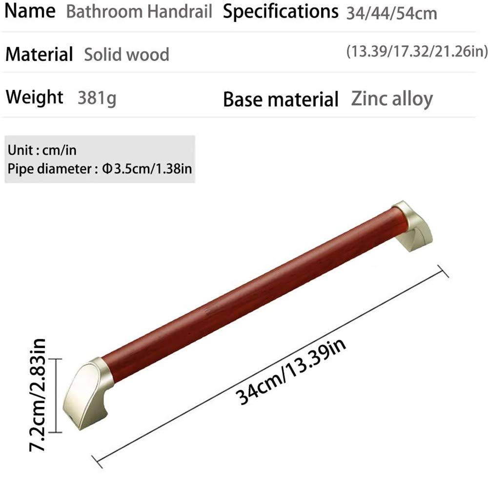 Drewniany uchwyt bezpieczeństwa do wanny 30 cm il Grab uchwyt łazienkowy wanna prysznic antypoślizgowy wodoodporny pomoce mobilności uchwyt bezpieczeństwa drewno il na schody dla niepełnosprawnych i