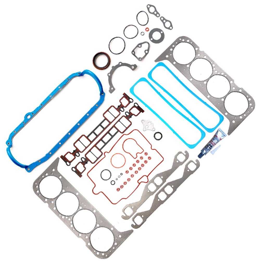 Full Engine Gasket Set Fit for AM General Hummer 5.7L,for Cadillac Escalade 5.7L,for Chevrolet C1500 5.7L,for GMC C1500 5.7L,for Workhorse P30 5.7L Replace CS8510-1,CS85101