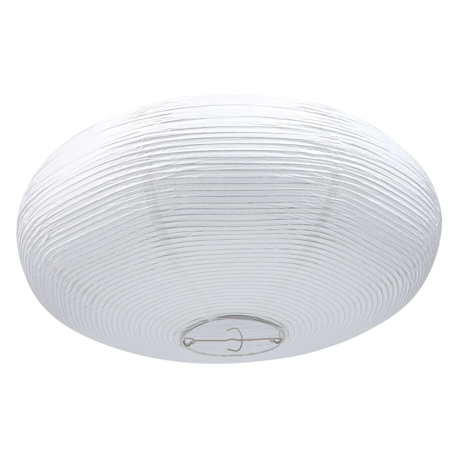 OSALADI Paper Lampshade for Ceiling Lights Simple Paper Lanterns Large Pendant Lamp Shade Light Cover Hanging Lantern Shade for Home Kitchen White 50X20cm - Image 2