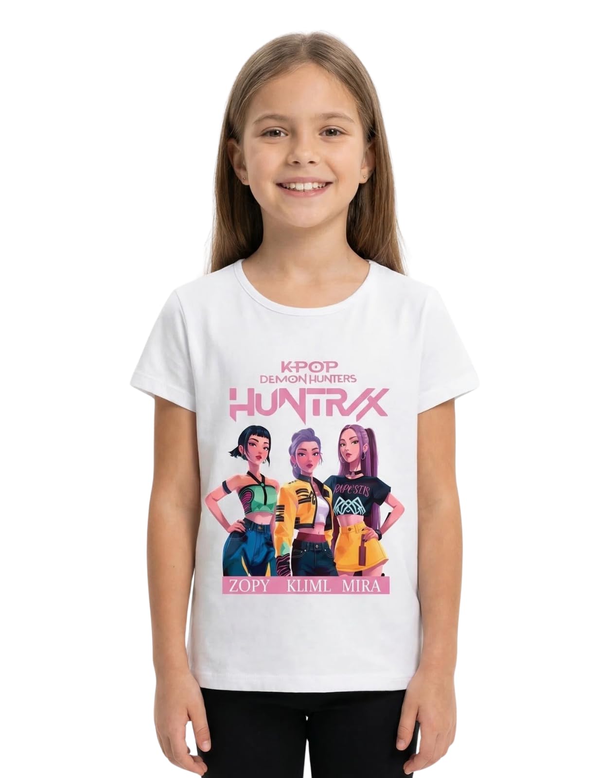 Vicyol S&D Camiseta K-Pop para Niños y Niñas. Camiseta de la Serie de Moda Huntrix. Camiseta de Las Guerreras de H. — view 13