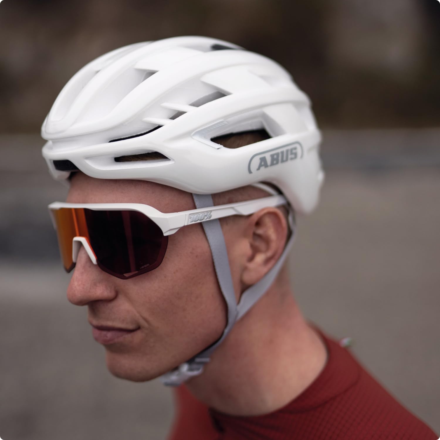 Casco da ciclismo ABUS AirBreaker 2.0 - Leggero con focus su ventilazione, aerodinamica, sicurezza e comfort per ciclismo professionale - per donne e uomini
