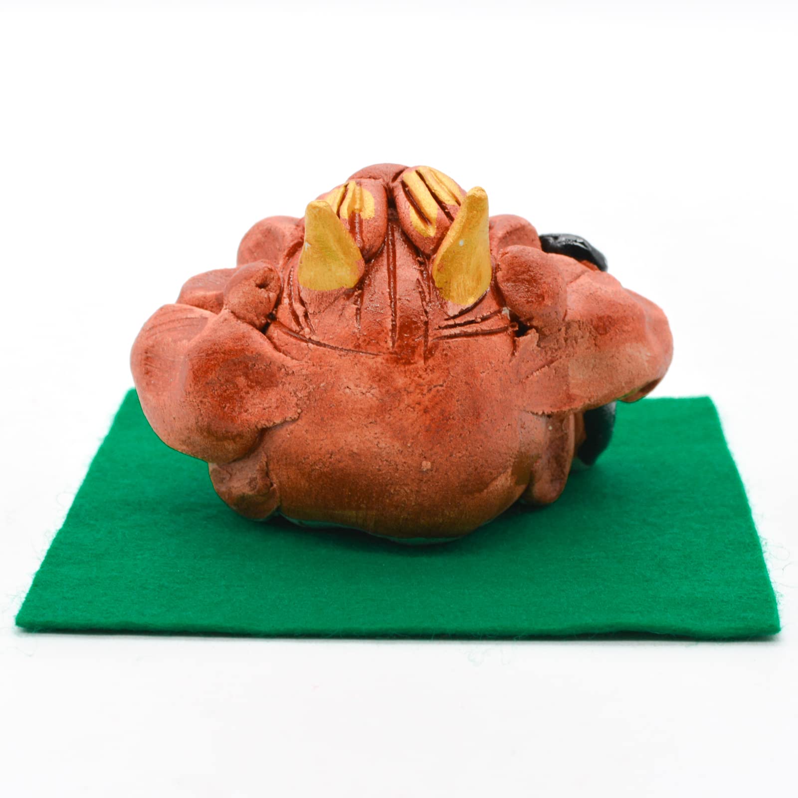 Amazon.co.jp: うつわ魯庵 美濃焼 置物 縁起 約9×6cm ヒサミ陶苑
