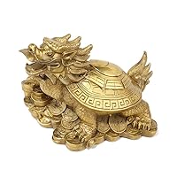 時代物　純銅　道教八卦 龍亀　インテリア　置物 Amazon.co.jp: LAOJUNLU 青銅製龍亀の置物 青銅製八卦龍亀の置物