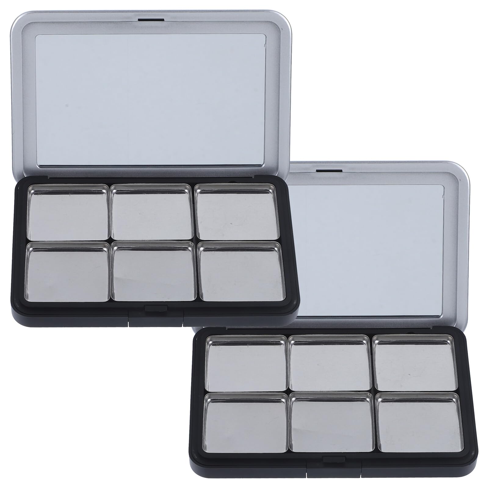 Palette Occhi Vuota Magnetica Opaca 2 Set per Make-up Fai-da-te | Contenitore Refillabile, Leggero per Viaggio e Display, Capacità Ampia, per Moglie e Fidanzata