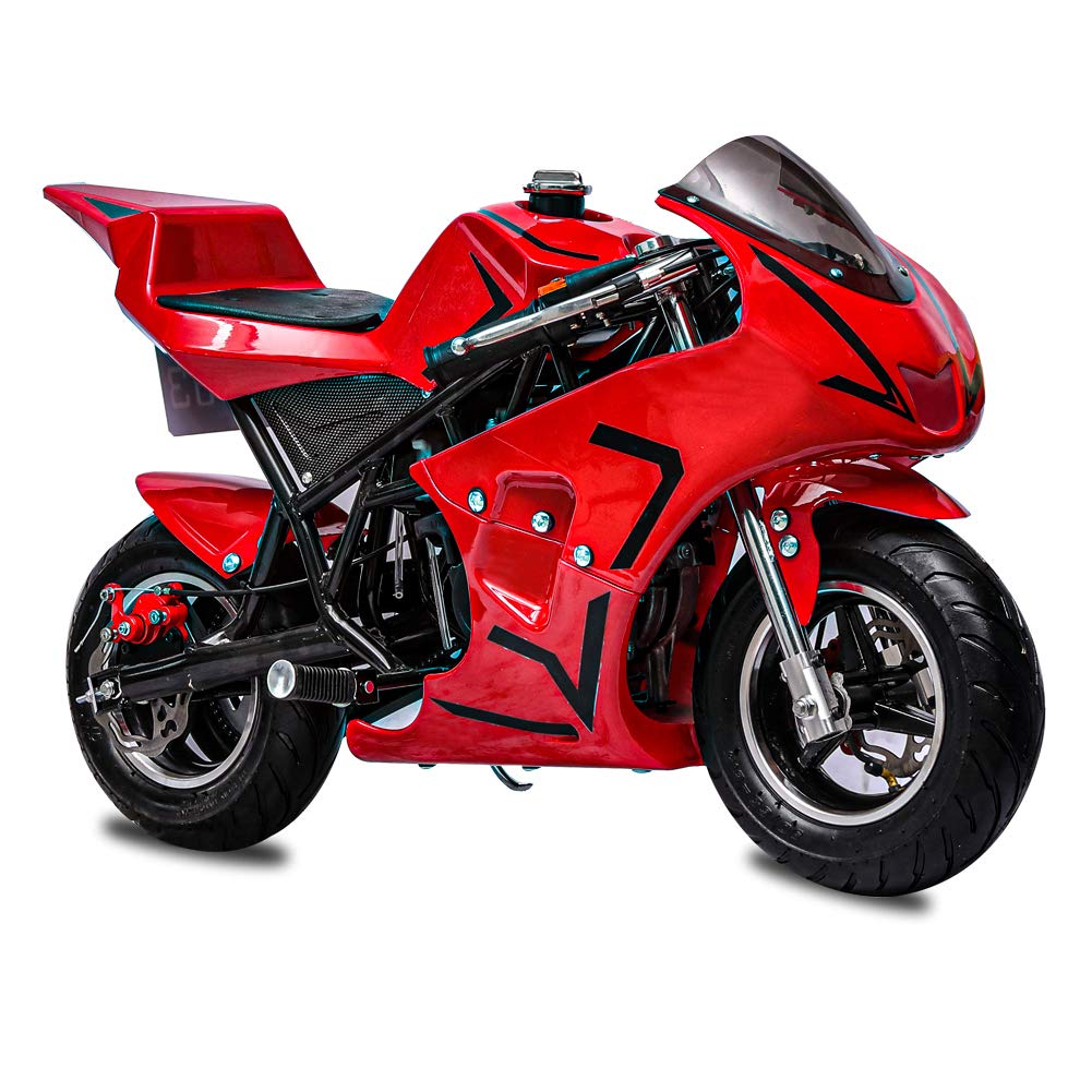 FRP 50cc Gas Pocket Bike For Kids 2-Stroke Mini Racing Bike