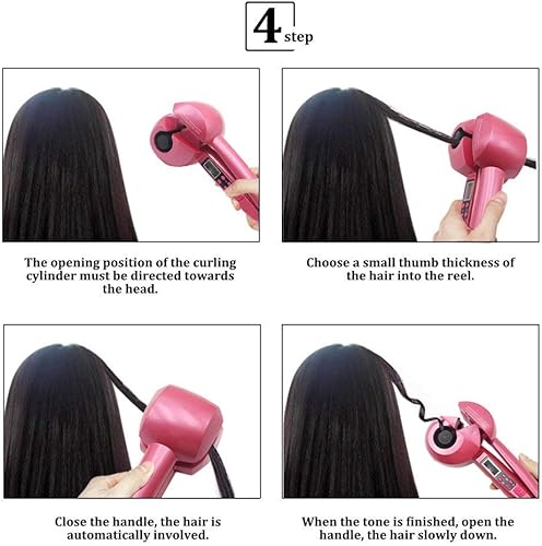 Miniatura 5 de Rizador de pelo nuevo pantalla LCD automático rizador de pelo calefacción cuidado eléctrico herramientas de peinado onda cerámica rizado pelo largo