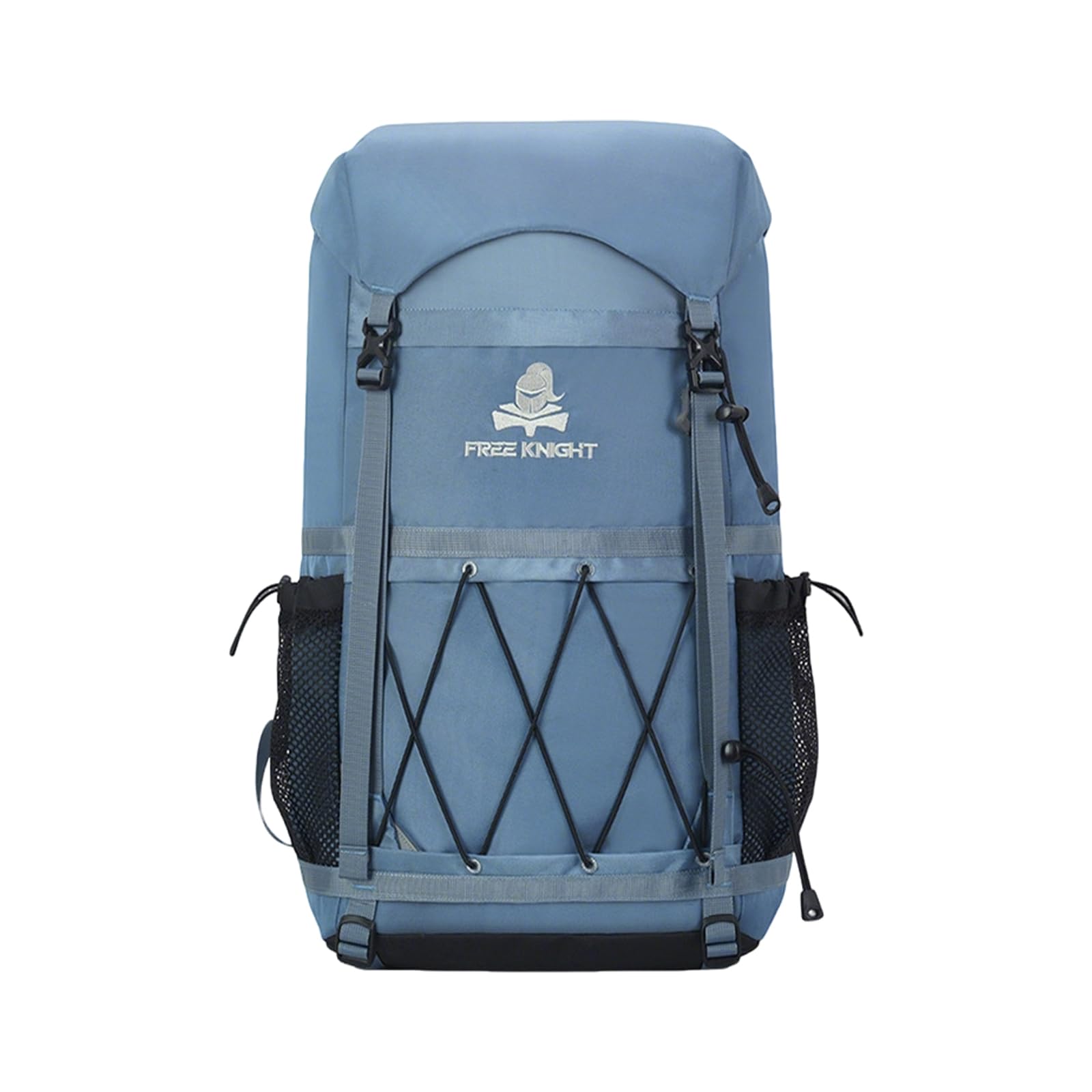 Sac à Dos de Randonnée Outdoor 40L Daypack Camping Imperméable Grand Sac à Dos en Tissu Oxford Backpack pour Femmes Hommes Voyage Trekking Escalade Bleu Clair