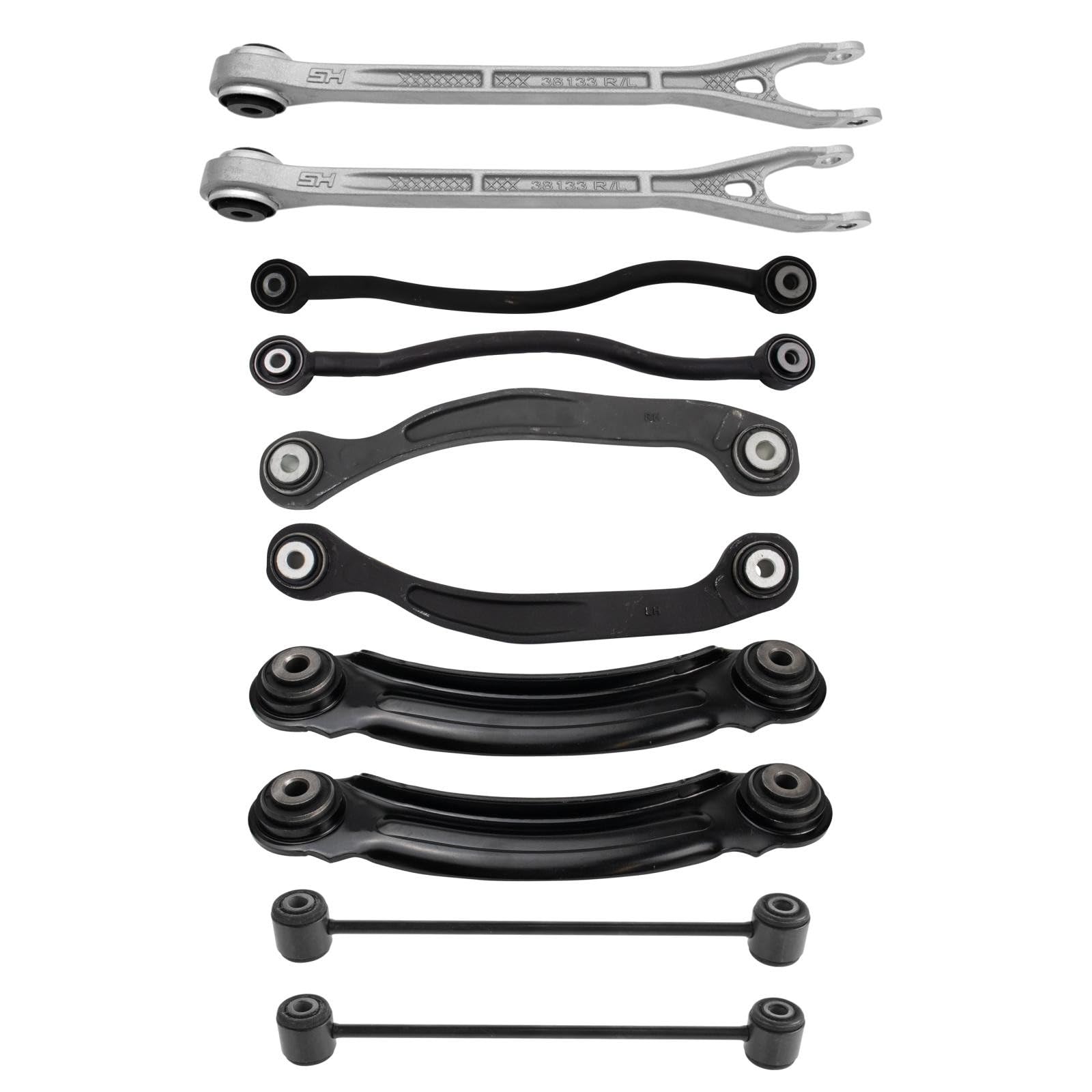 TRQ Zestaw tylnego zawieszenia kompatybilny z 05-11 Chrysler 05-19 Dodge