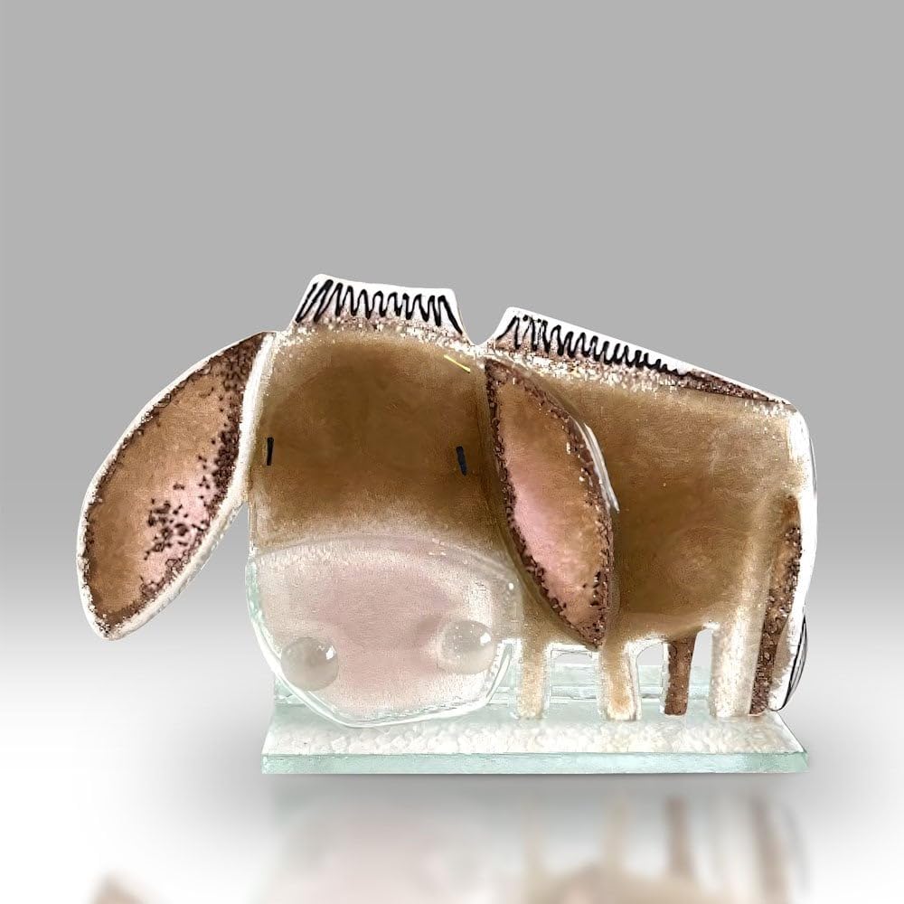 Nobile 1942 Nobile Glassware Fused Glass Donkey L 3090-25