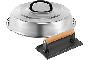 Stainless Steel Basting Cover - The Perfect Tool for Melting Cheese and More