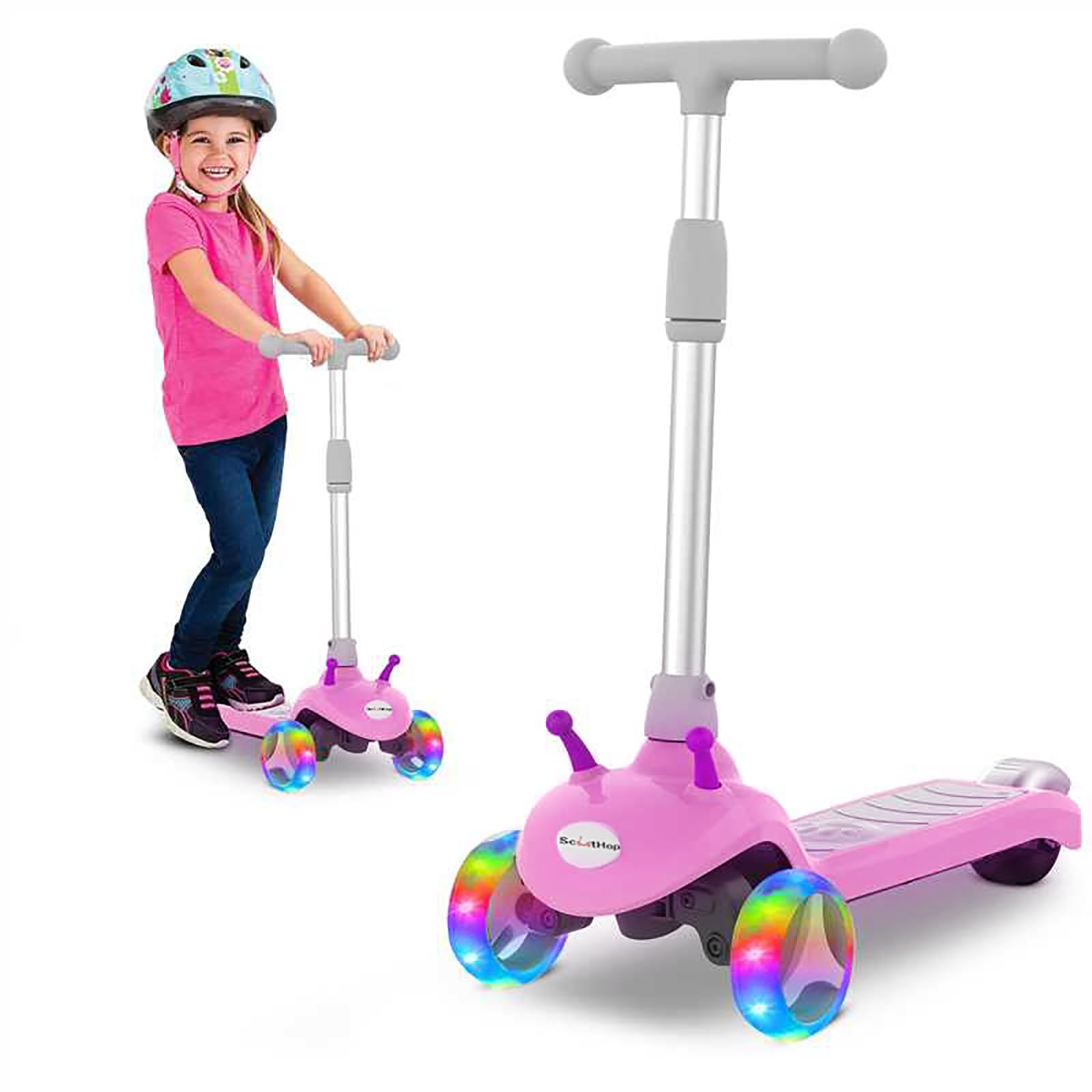 Kids Kick Scooter Ages 3-8, 3-Wheel E-Scooter
