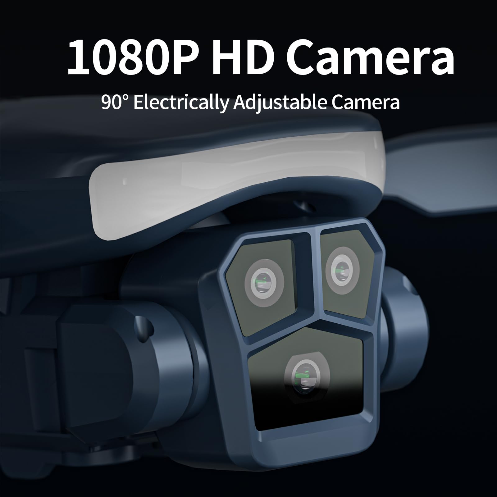 Drone con Telecamera 1080P per blu a LED,Elettrica Regolazione 90°Drone con Video WiFi Live,Pieghevole Quadcopterper per Adulti e Principianti,Mini droni per Bambini e Ragazze e Ragazzi,Sacchetto