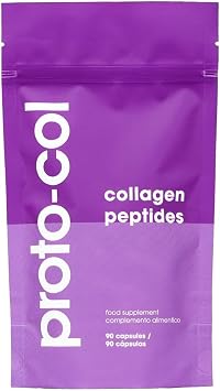 Proto-col Collagen Peptides Capsules 1,200mg 90 Capsules | Daily Anti-Ageing Supplement with Verisol B for Skin Elasticity, Hair, Nails and Joints | Made in The UK