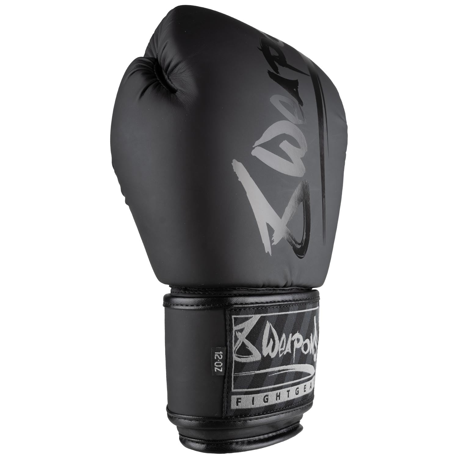 8 WEAPONS Boxhandschuhe Unlimited 2.0, Schwarz-matt, Boxhandschuhe für Training und Wettkampf, Kunstleder, Perfekte Dämpfung und stabile Nähte, Handschuhe für Muay Thai, K1, Boxen, MMA und Kickboxen