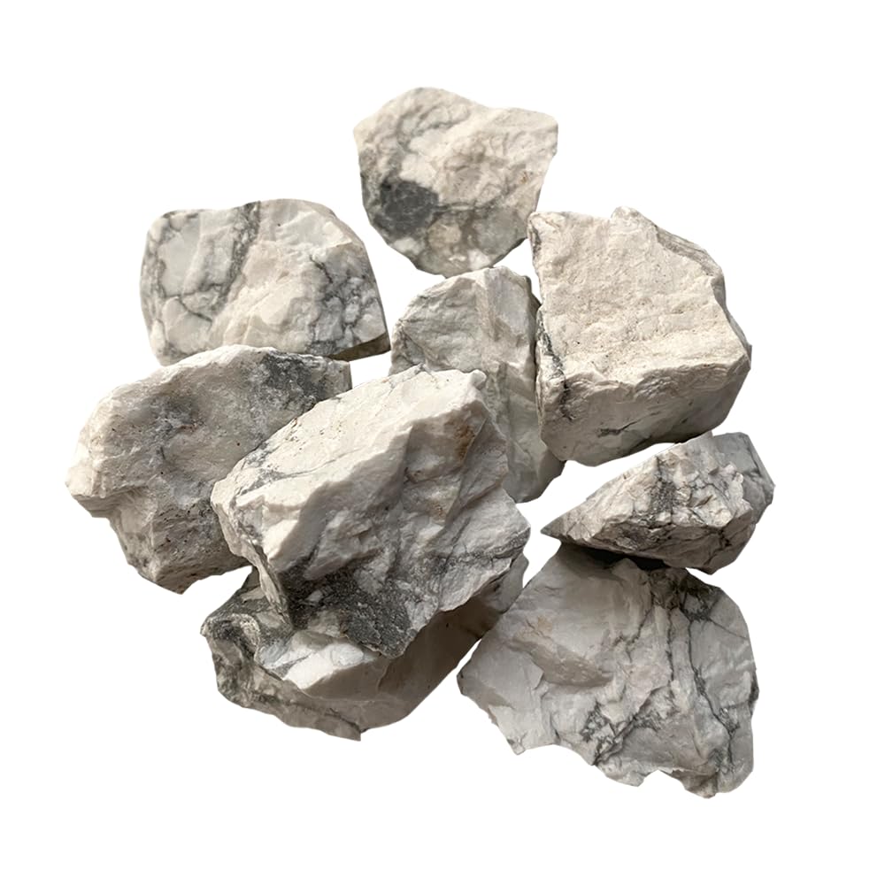 VIE Raw Rough Cut Crystals, 2-4cm, Pack of 12, Howlite