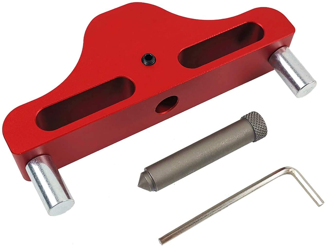 Namvo Red 95Mm Center Finder Line Scriber Center Marking Gauge Aluminum Alloy Center Scribe Marking Tool For Woodworking
