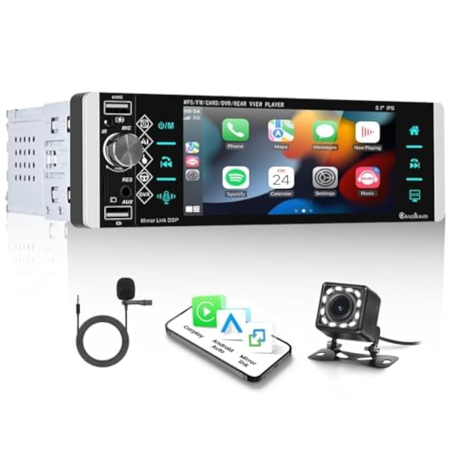 Inefala Autoradio Mit 6,9 Zoll Display - Wireless CarPlay & Android Auto