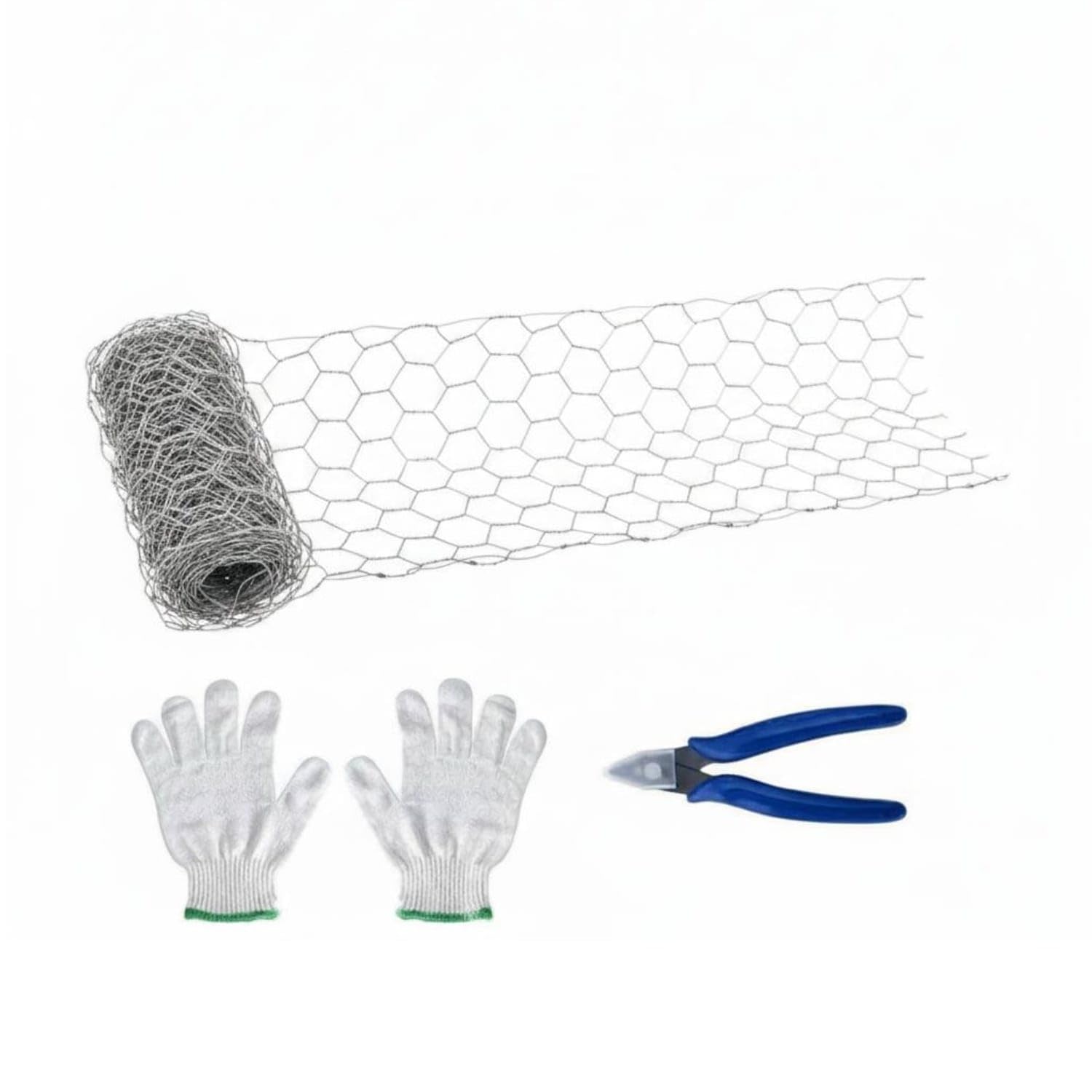 DIY Hexagon Wire Mesh Easy to Shape Galvanized Wire Netting Flexible Garden Material Lightweight for Flower Arranging, Crafting, Gardening, Mesh Wire with Tools-image-43