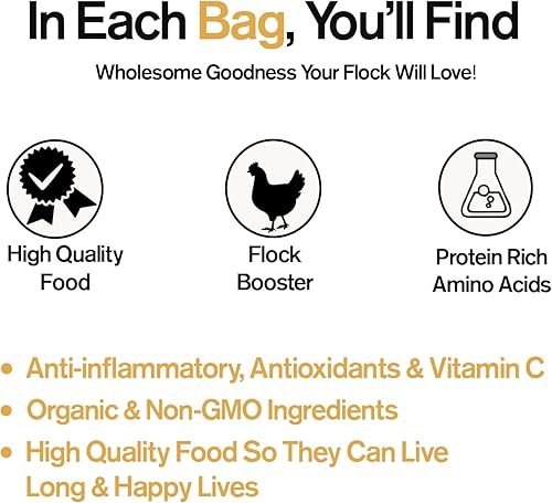 Miniatura 6 de Refuerzo de rebaño fortificado naturalmente  Suplementos concentrados de proteínas y flora adecuados para gallinas y patos, ingredientes cultivados