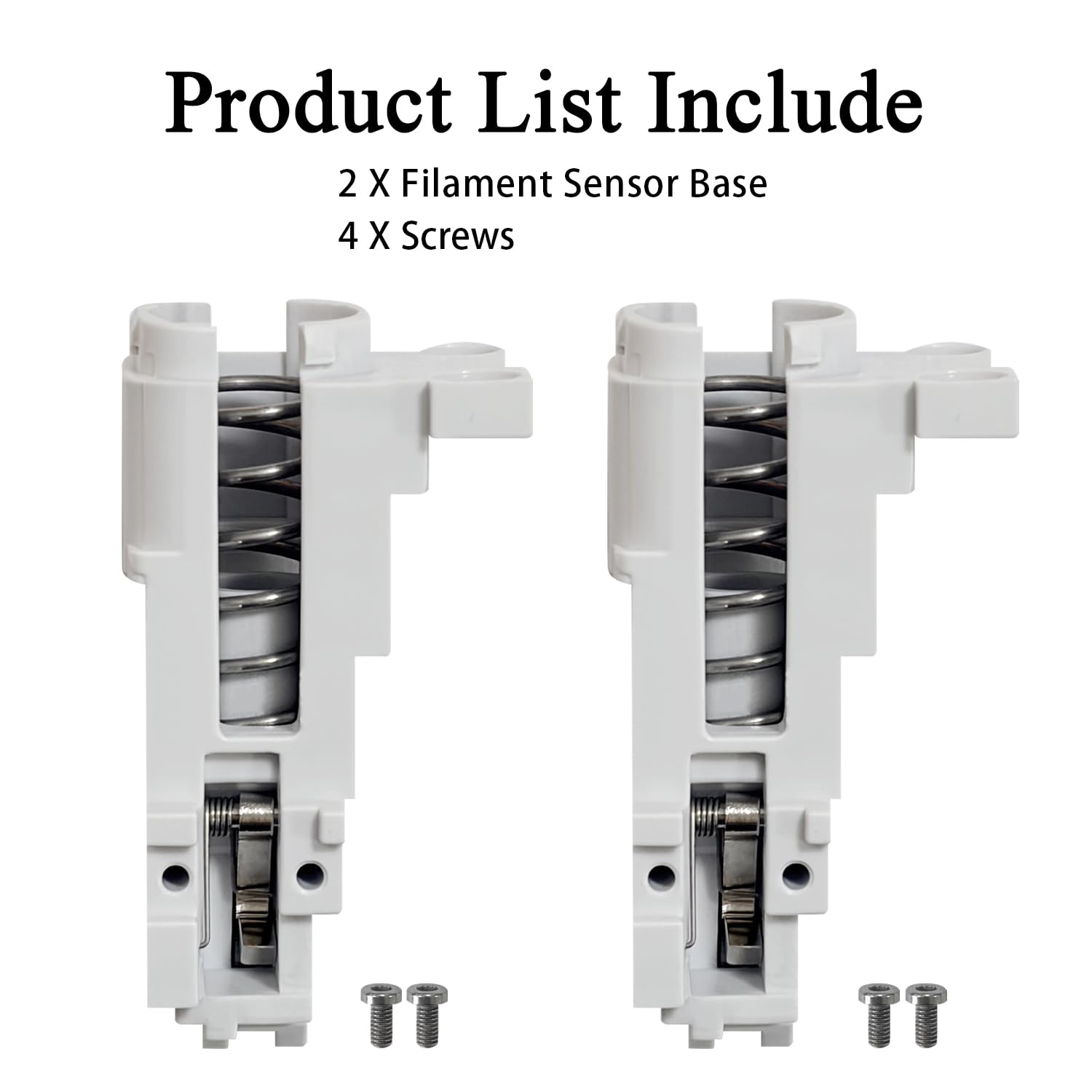 HzdaDeve 2PK A1/A1 Mini Filament Sensor Base Replacement Hall Board Base Filament Hub Kit with Extra 4PK Screws for Bambu Lab 3D Printer