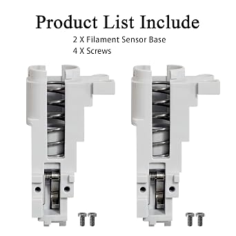HzdaDeve 2PK A1/A1 Mini Filament Sensor Base Replacement Hall Board Base Filament Hub Kit with Extra 4PK Screws for Bambu Lab 3D Printer