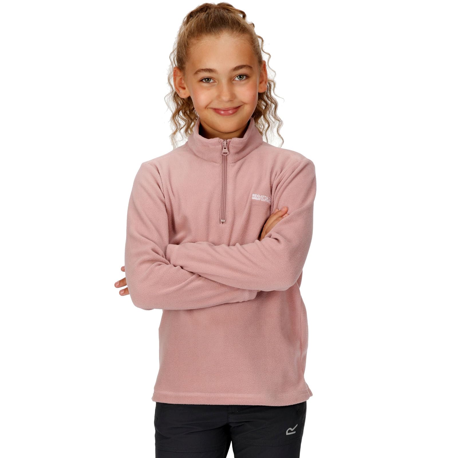 Regatta Unisex Kids Rose Half-Zip Fleece For Children Hot Shot Ii