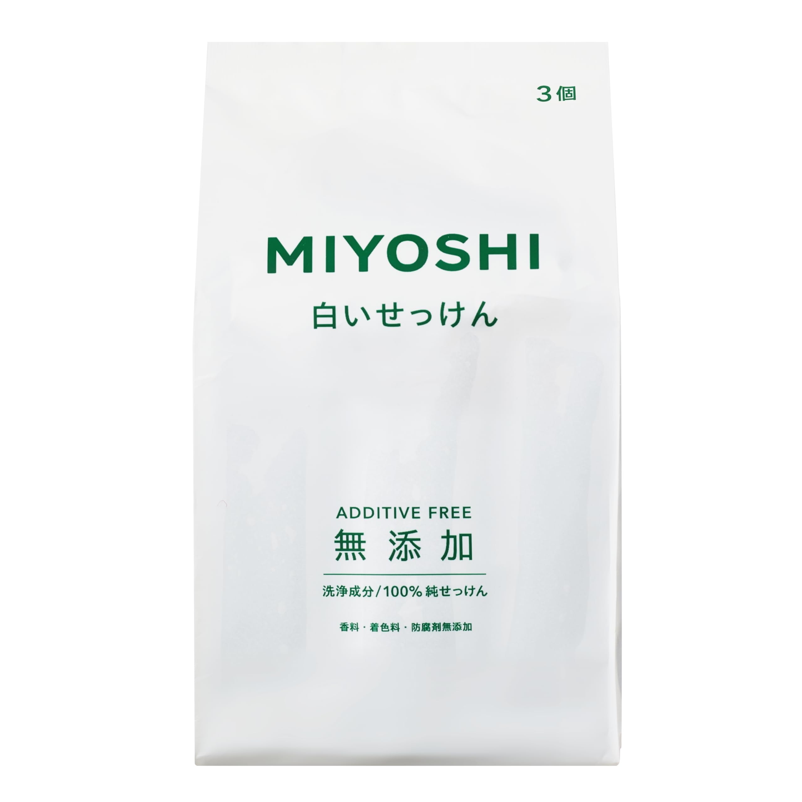 YOU　B.A石こう3個B.Aホワイト2個 Amazon | MIYOSHI ミヨシ石鹸 無添加 白いせっけん 3個 | MIYOSHI