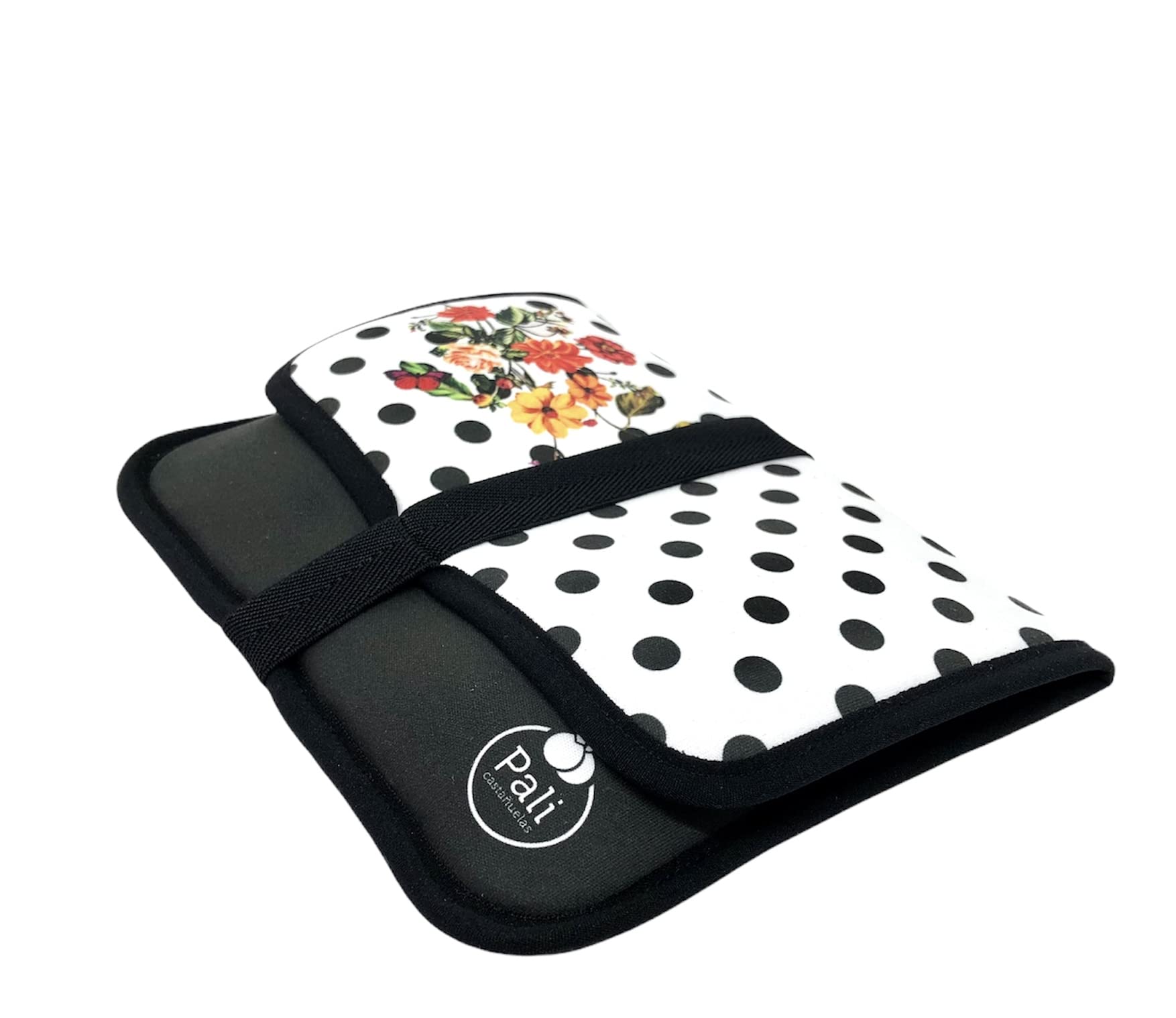 Funda Castañuelas Pali (Flores y Lunares Negros)