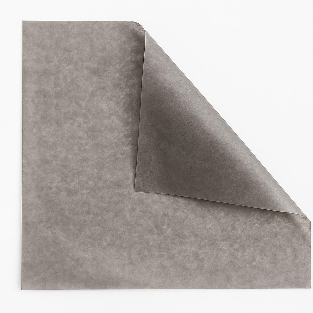 Carta velina Confezione 50 x 75 cm - 100% riciclabile, certificato FSC & PEFC - Colorato in massa - 42+ s - Carta da imballaggio di alta qualità Regali e commercio - Grigio tortora - Confezione di 480