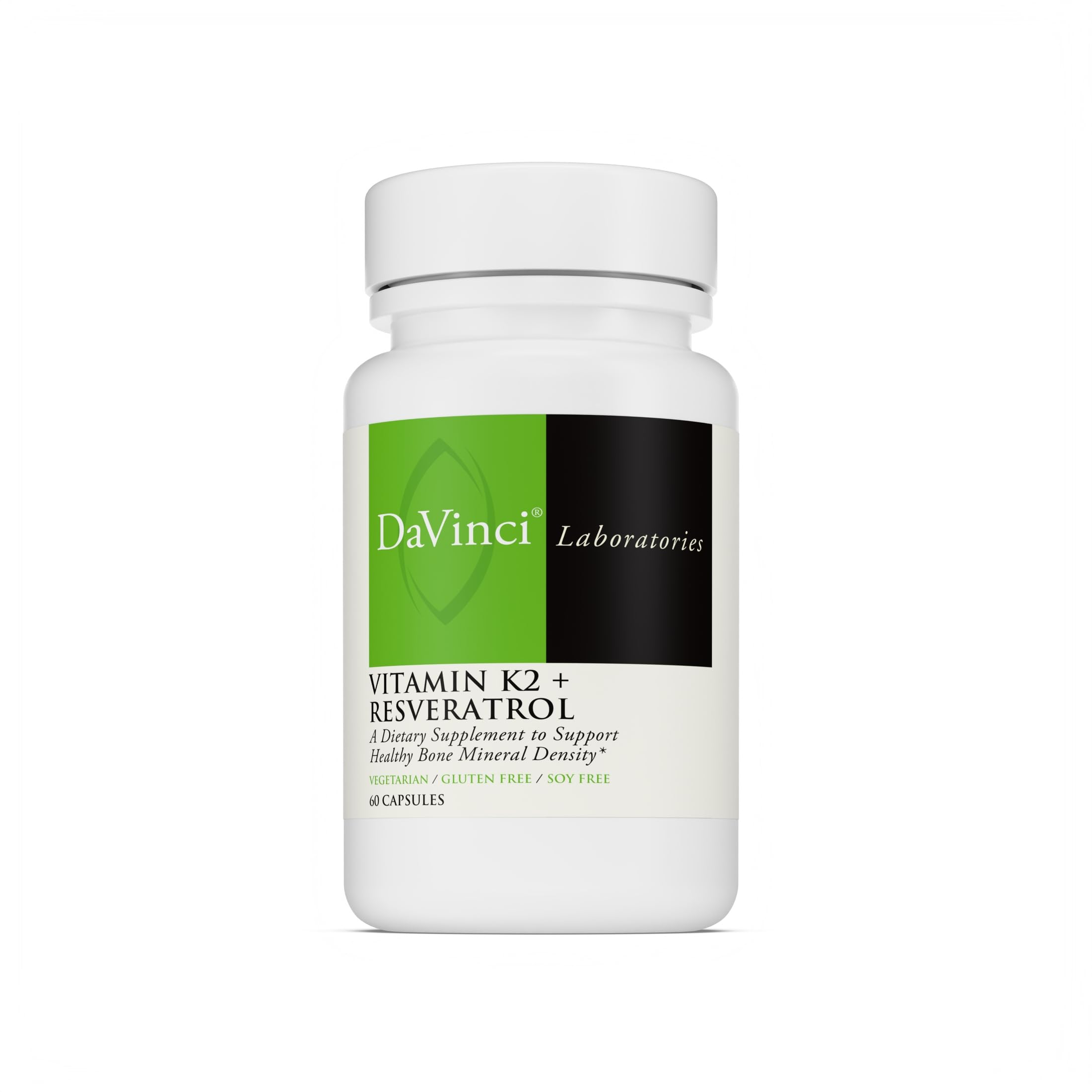DaVinci Labs Vitamin K2 & Resveratrol, 60 Capsules