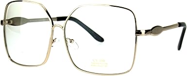 oversized gold glasses