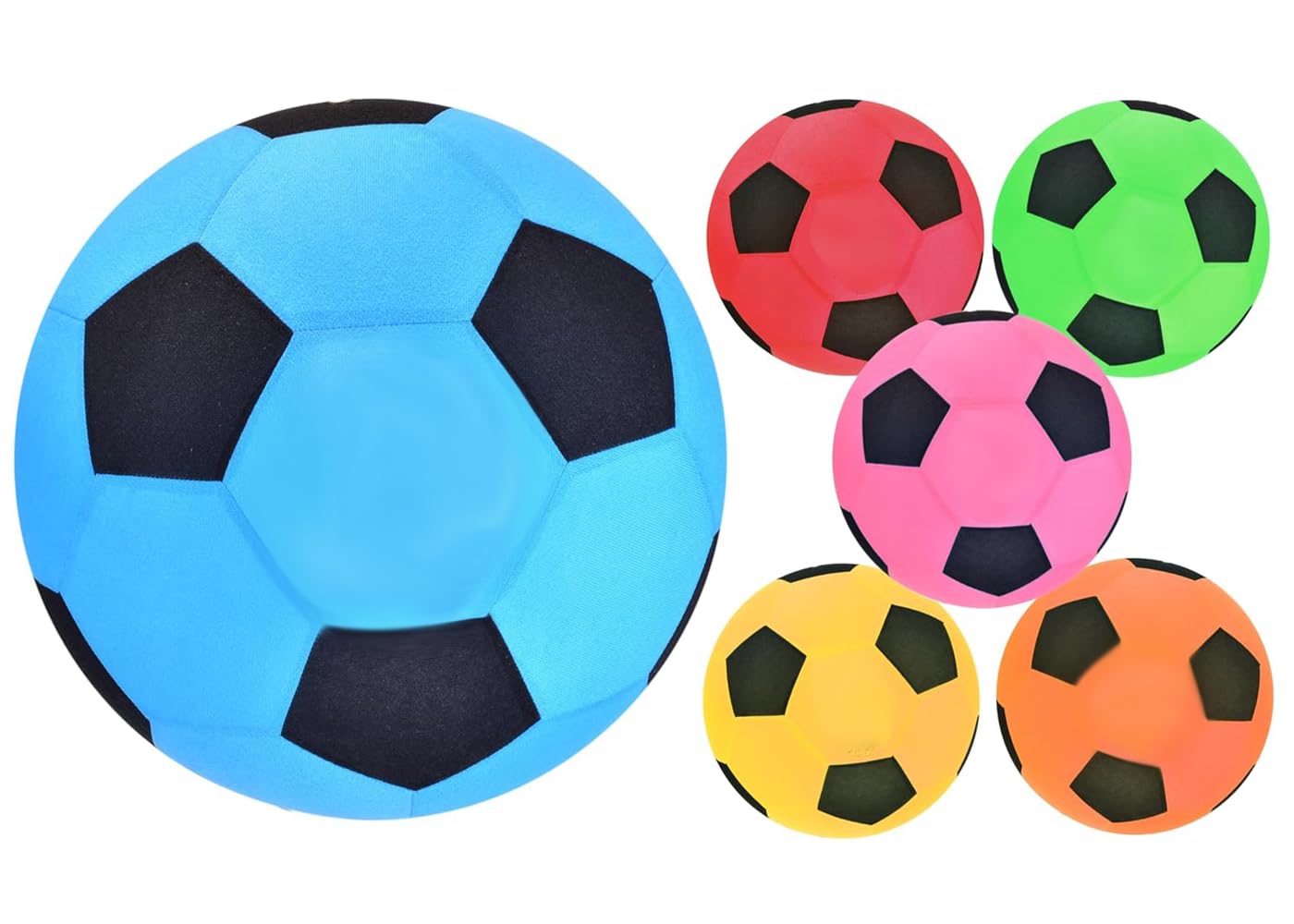 RYYN 45cm Mega Ball Colourful Inflatable Football in Net (Assorted 6 Colours)