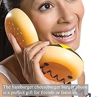 Vista 4 de Hamburger House Phone - Novelty Burger Phone Gift for Home, Restaurant, Hotel, Office Decoration