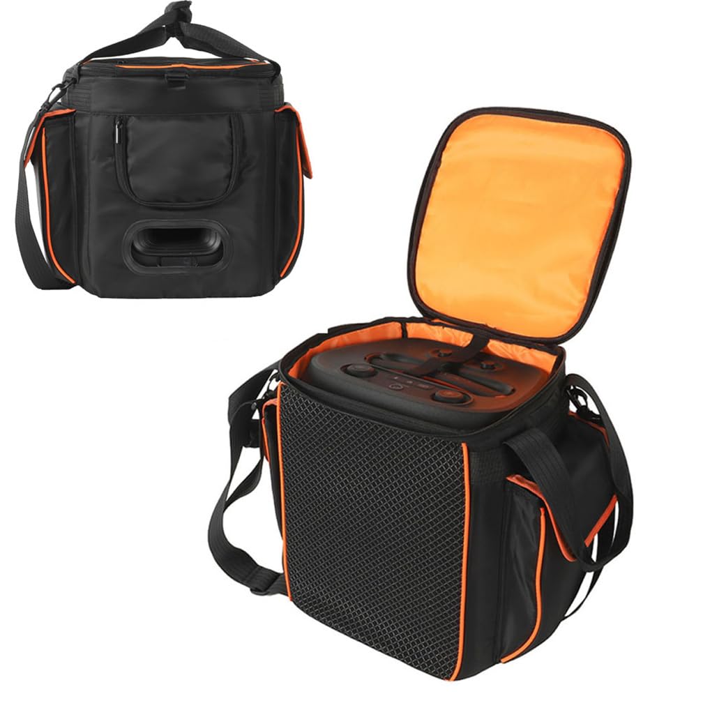 Funda de viaje para JBL Partybox Encore 2 funda protectora para altavoz, bolsa portátil para altavoz, con bolsa de almacenamiento para micrófono, con correa de mano y correa para el hombro