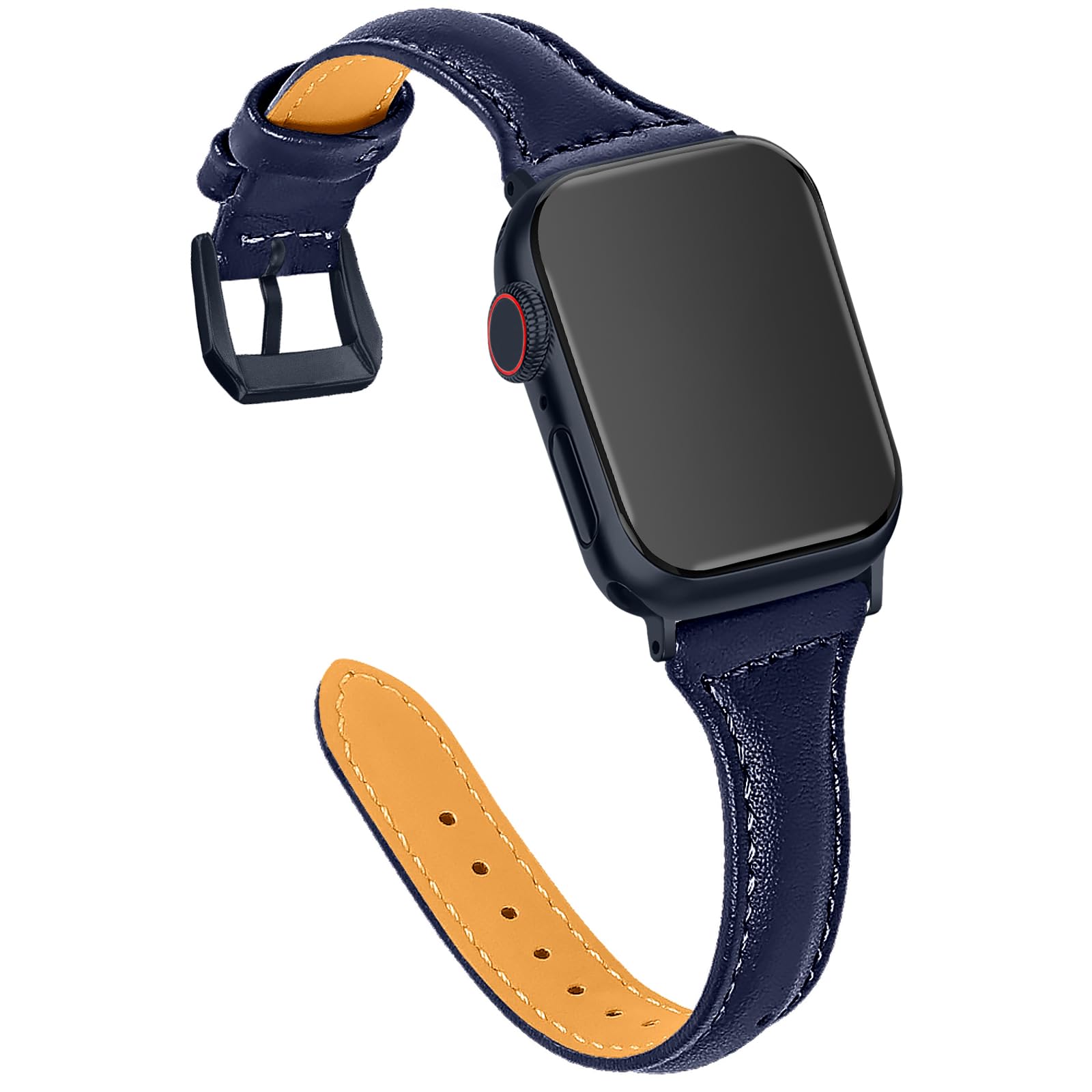 OULUCCI Leather Bands Compatible Apple Watch Bands For Women 38mm 40mm 41mm 42mm 44mm 45mm 46mm 49mm, Top Grain Leather Band Replacement Strap for