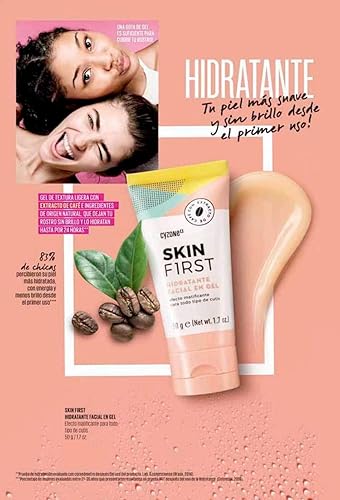 Miniatura 4 de Cyzone Skin First Set, limpiador facial de gel y gel hidratante facial, refresca y energiza tu cara
