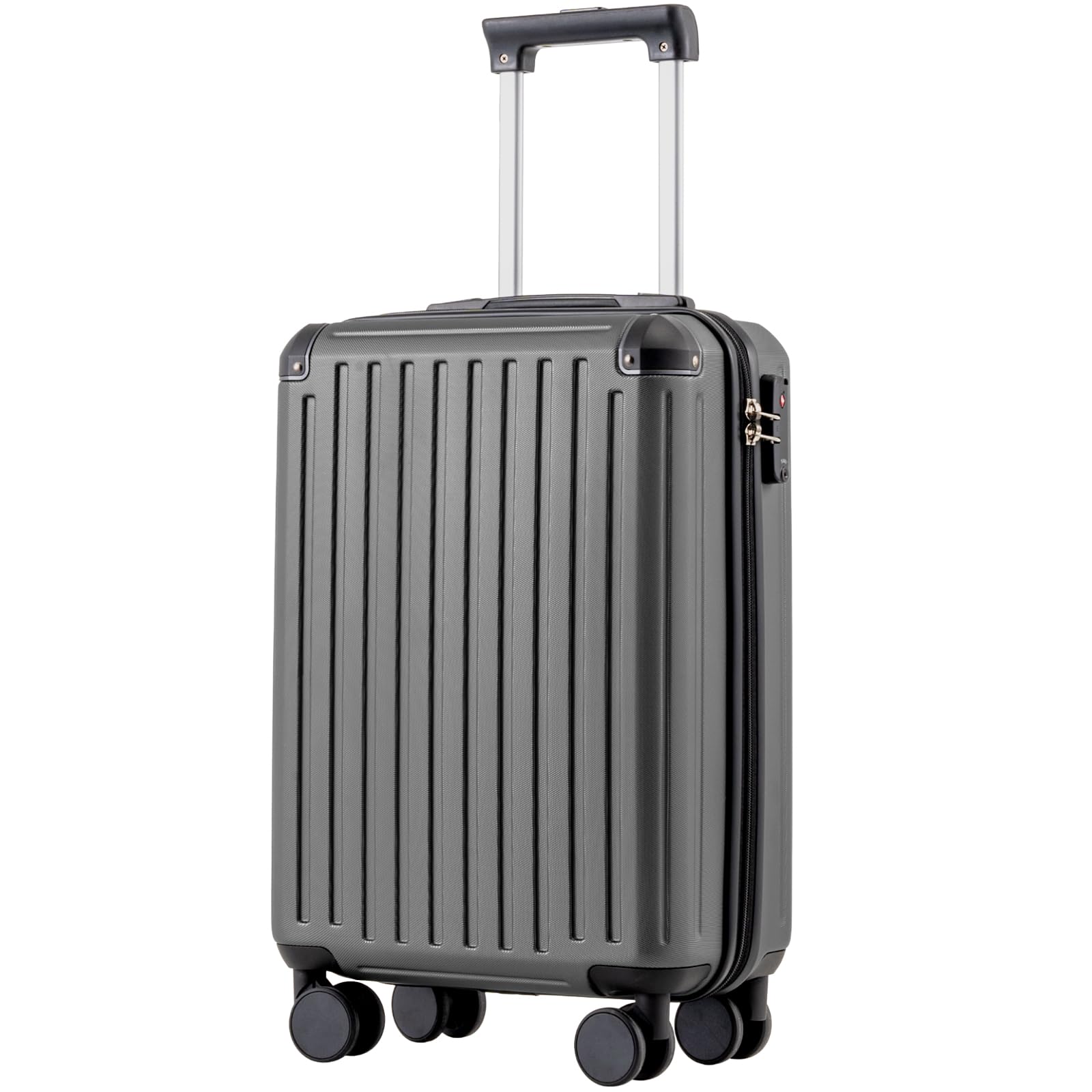 COOLIFE Kabinenkoffer 55X35X20cm für Ryanair Flugzeug Handgepäck Kabinengepäck Hartschalenkoffer mit TSA-Schloss und 4 Zwillingsrollen 2 Jahre Garantie