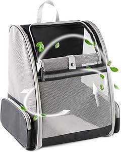 Interfashioner Belüfteter Katzenrucksack Faltbarer Transportbehälter