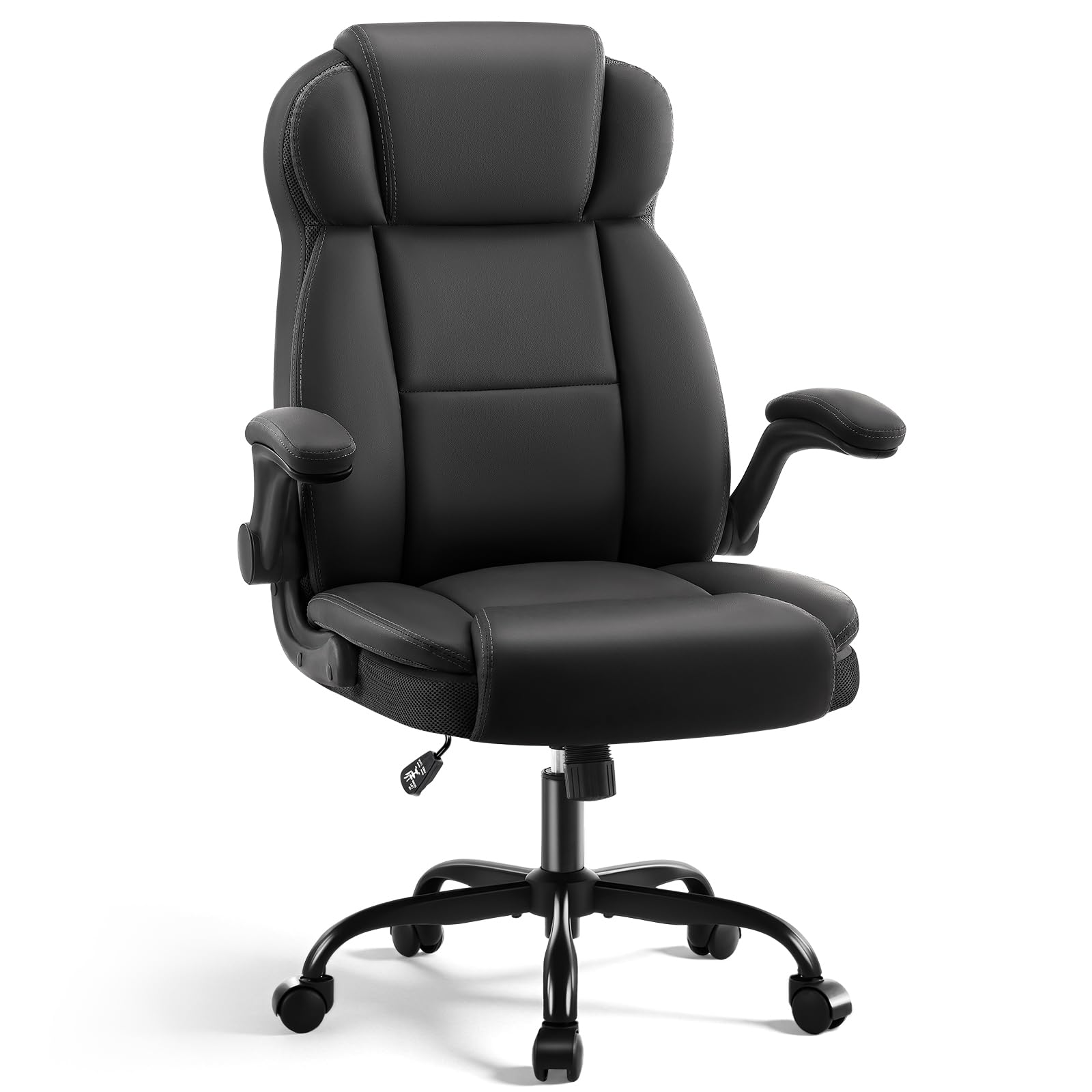AreShark Ergonomic Office Chair with High Back Headrest,PU Leather Executive Des...