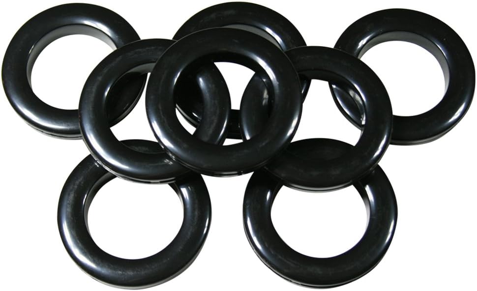 Home Sewing Depot #10 Plastic Grommet, 1 3/8, 8 Sets, Black