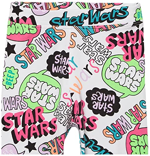 Image of Amazon Essentials Disney | Marvel | Star Wars | Frozen | Princess Girls and Toddlers' Cotton Stretch Leggings, Multipacks