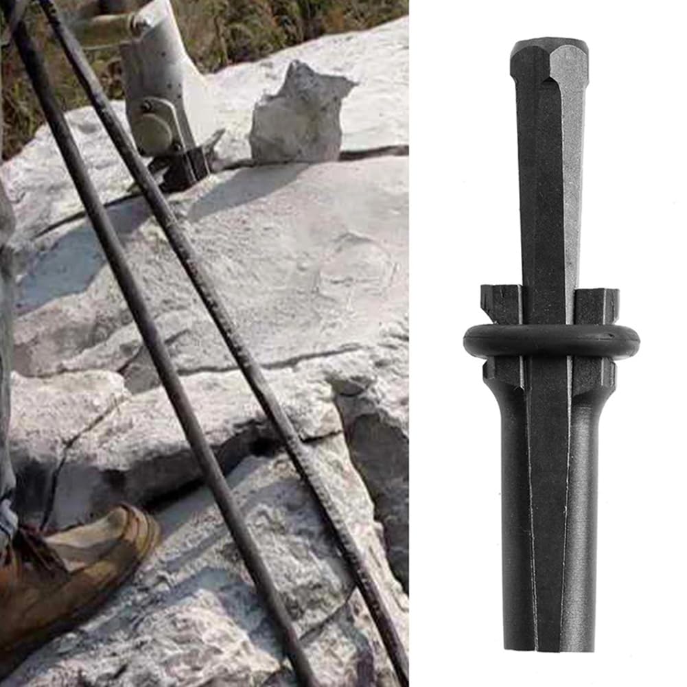 Lot de 7 cales de fendage de roches et cales à plumes, outils de fendage de pierre pour granits, bétons, roches volcaniques, roches calcaires 1,4 cm