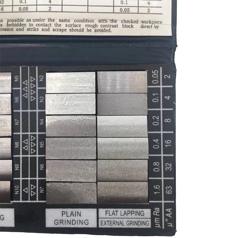 30 Blocks Ra0.05-12.5mm Roughness Sample Block Surface Roughness Comparison Sample Block Notebook Sample(TypeB)