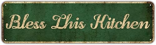 Miniatura 14 de Mukuko Decoración rústica de pared para cocina, arte de pared de granja, letrero de cocina para decoración del hogar (4 x 16 pulgadas, Cucina)