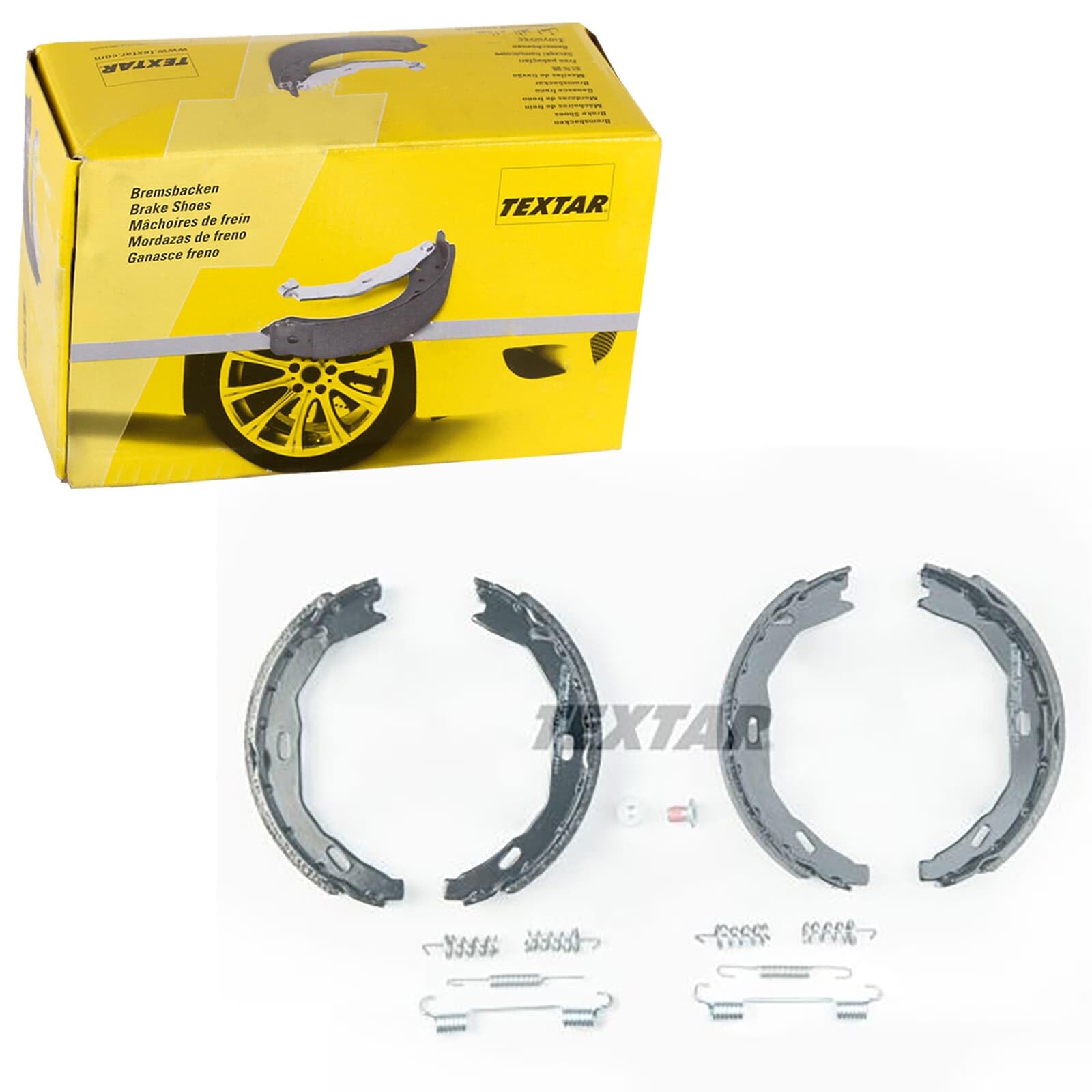 Textar Bremsscheiben + Beläge + Handbremse hinten | 92163303 + 2425301 + 91066900 + 98024701 Kompatibel mit C-Klasse (W204),C-Klasse Coupe (C204),C-Klasse T-Model (S204)